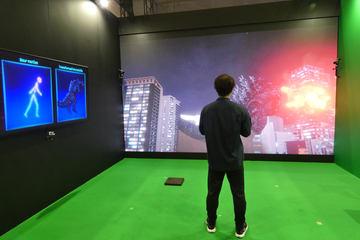 富士通在CEATEC展出骨骼识别AI体验，化身哥斯拉破坏城市