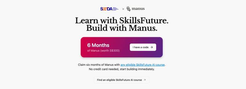 Manus SkillsFuture