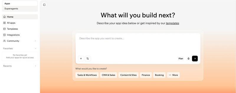 Base44 interface screenshot