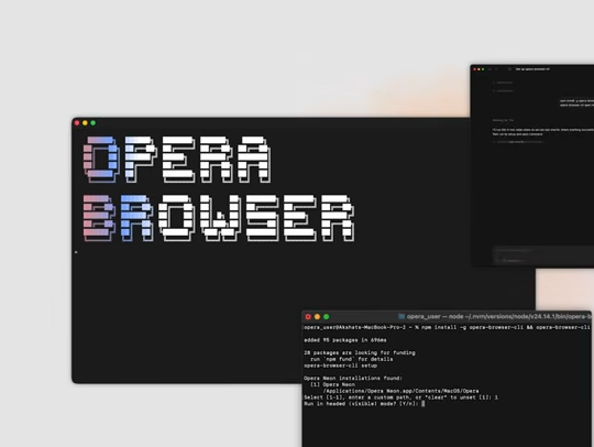 Opera Neon界面