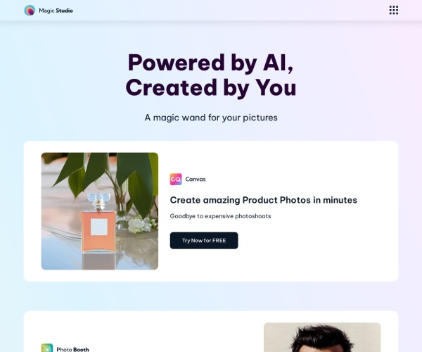 Magic Studio：人人可用的AI智能图片工作室