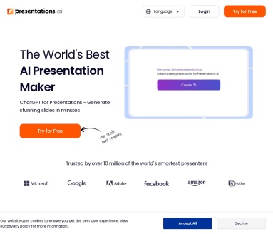 Presentations.AI：AI 演示文稿制作工具