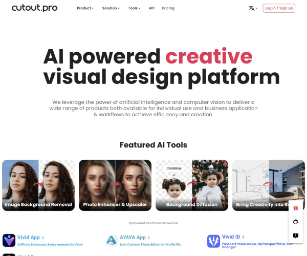 Cutout.Pro 一站式AI图片与视频编辑平台