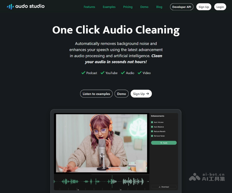 Audo Studio 一键音频降噪与增强工具