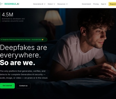 Resemble AI 多模态深度伪造检测与安全语音 AI 平台