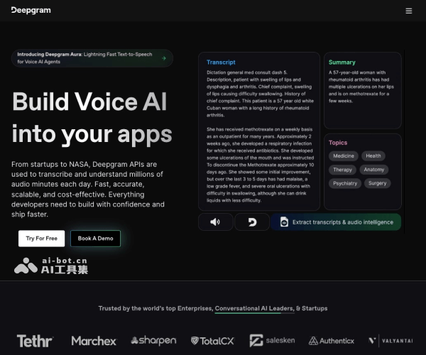 Deepgram 语音识别与语音理解平台