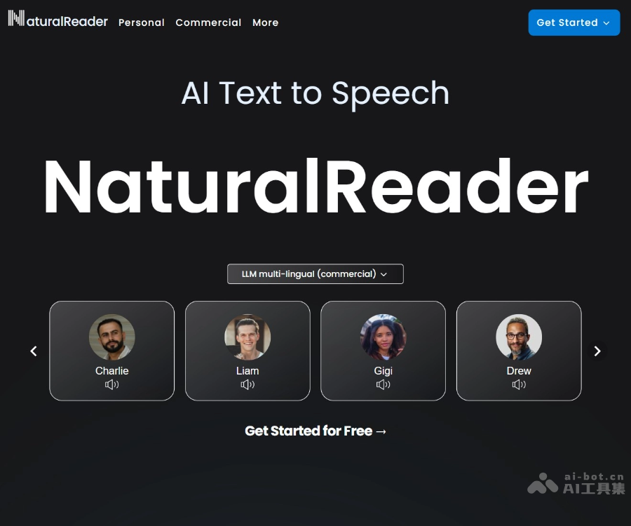 NaturalReader AI Voices 在线文本转语音工具