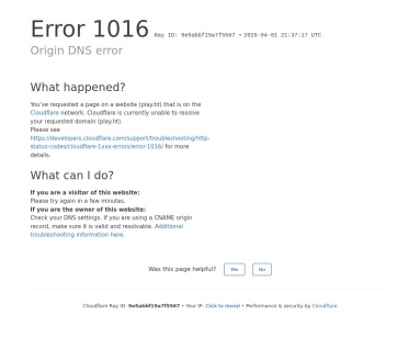 Play.ht 在线AI语音合成与配音平台