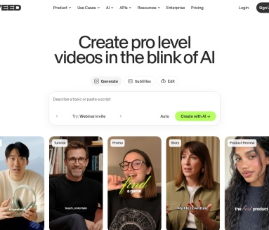 VEED AI 视频创作平台：从想法到成片的一站式工作流