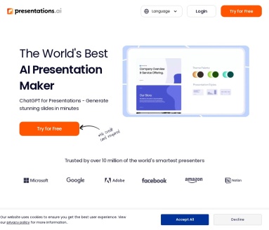 Presentations.AI：智能PPT与幻灯片生成平台