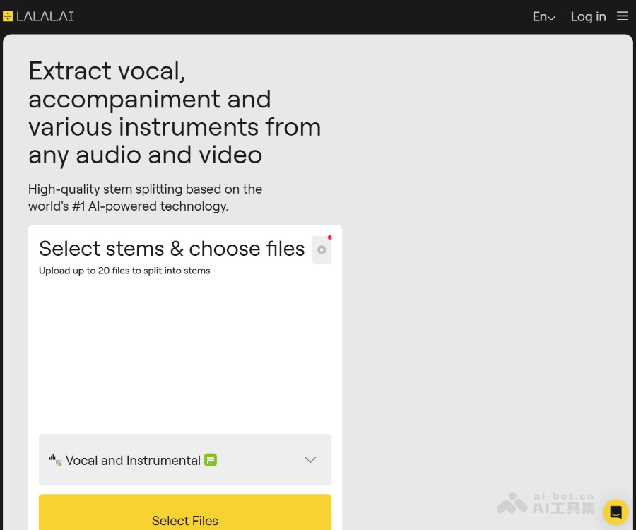 LALAL.AI 人声消除与AI智能音轨分离工具