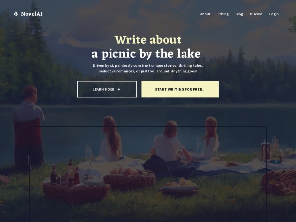 NovelAI - AI 二次元绘画与故事创作平台