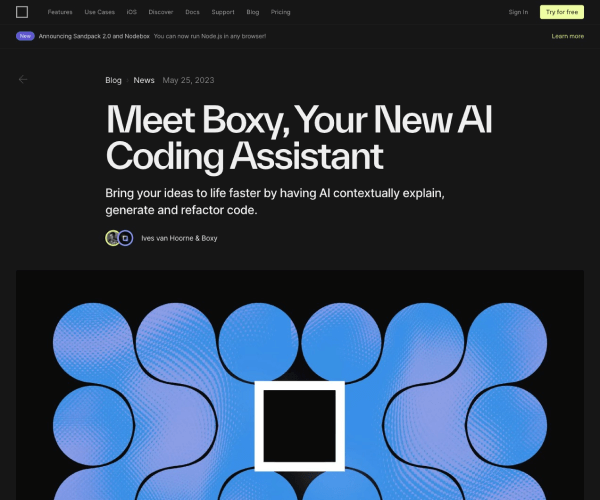 CodeSandbox 云端开发环境平台