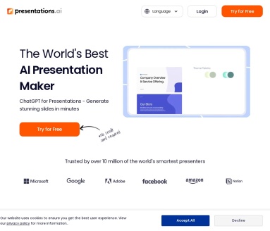 Presentations.AI：AI驱动的智能PPT与幻灯片制作平台