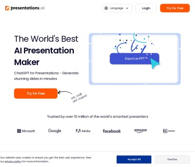 Presentations.AI：AI驱动的智能PPT与幻灯片制作平台