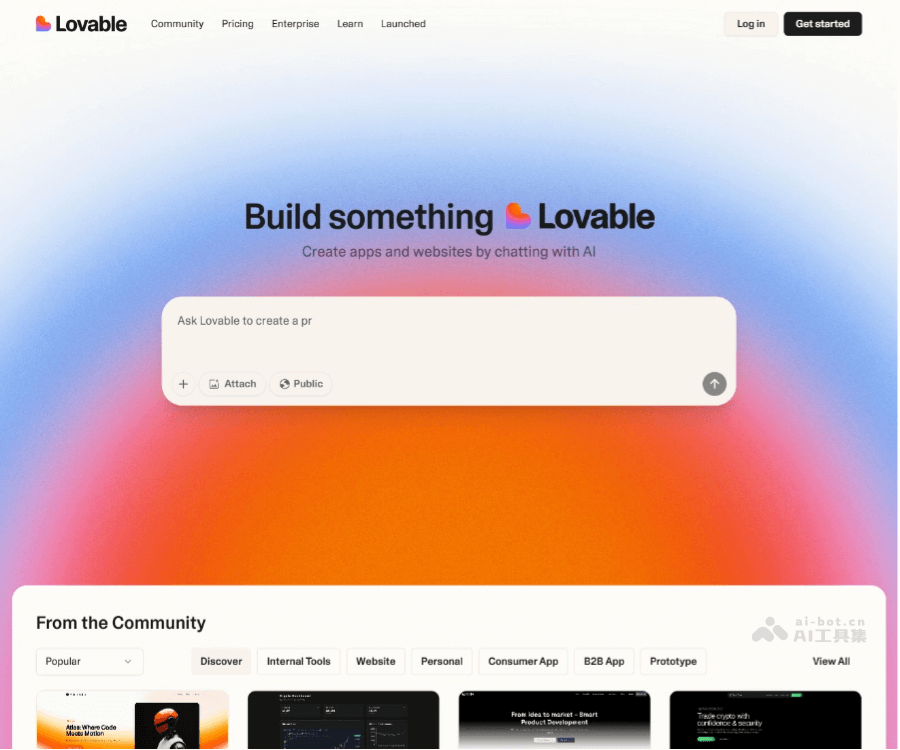 Lovable：AI 驱动的无代码应用与网站构建平台