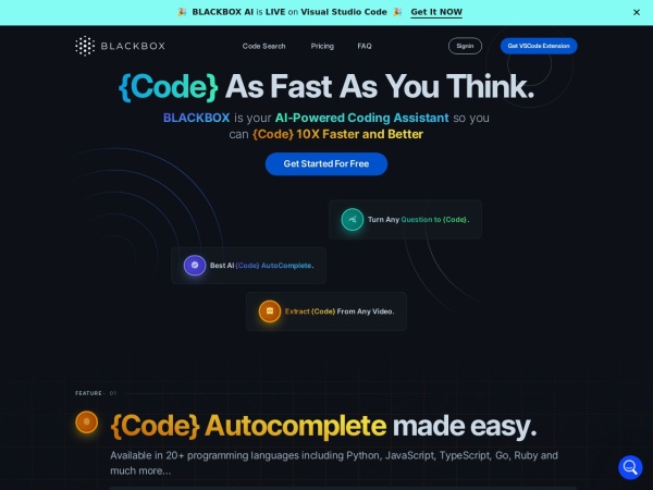 BLACKBOX AI 智能多代理编码平台