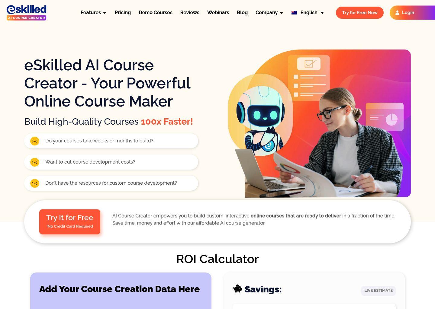 eSkilled AI Course Creator 在线课程智能生成工具