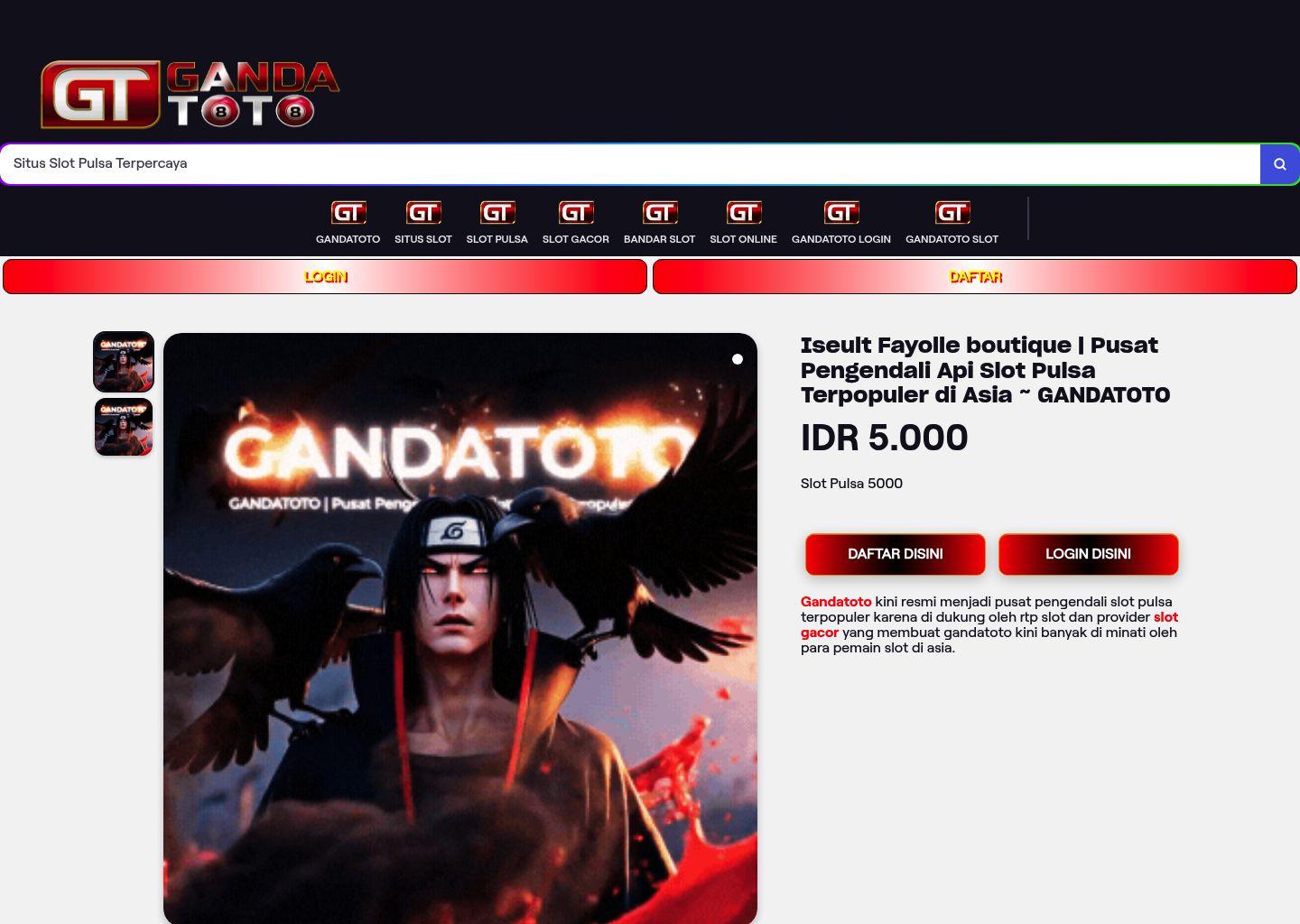 GANDATOTO Slot Pulsa娱乐平台