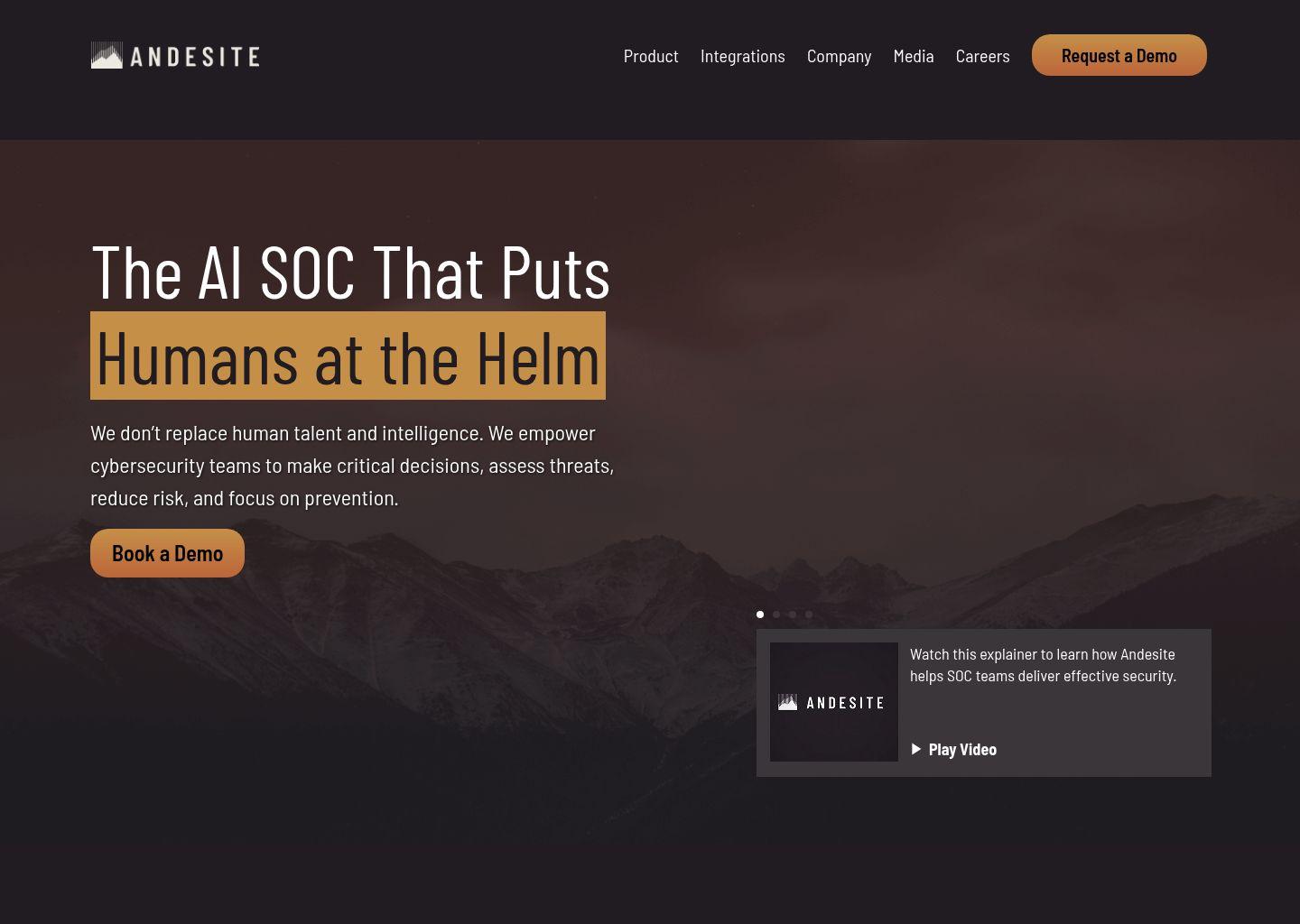 Andesite 人机协同安全运营平台（Human+AI SOC）