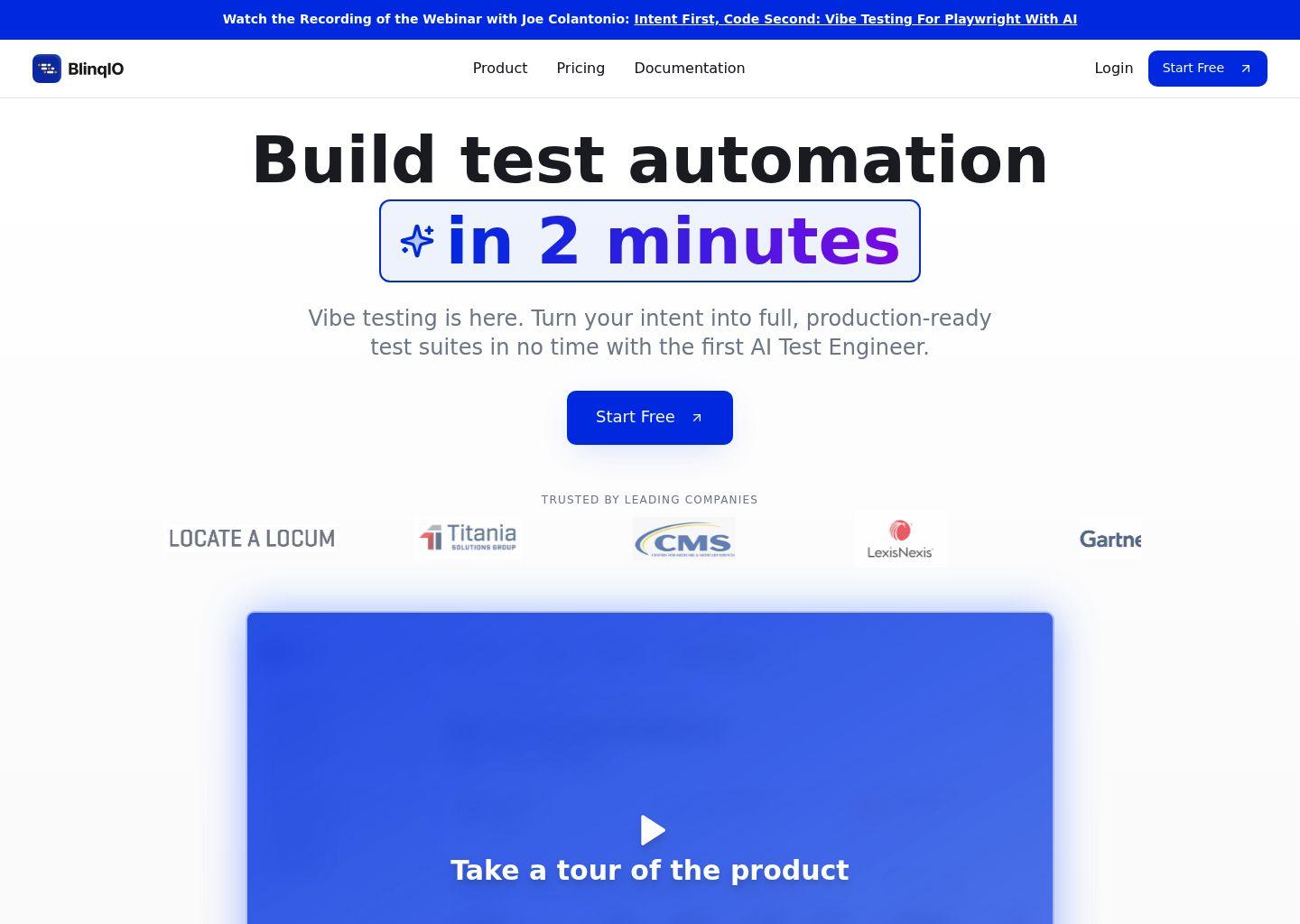BlinqIO：首个AI测试工程师级自动化测试平台