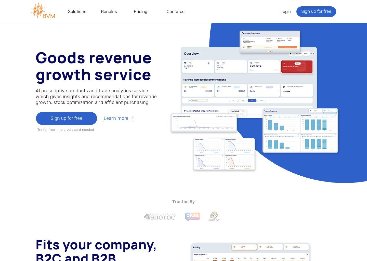 BVM——中小企业营收增长分析与推荐工具