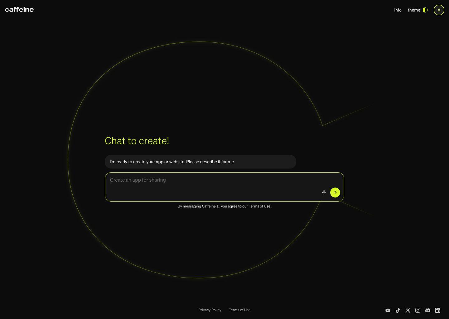 Caffeine：自写互联网应用与网站的 AI 开发平台