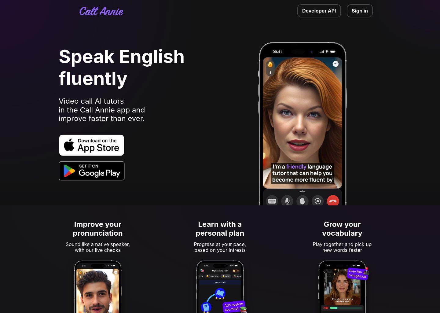 Call Annie AI 语言学习应用