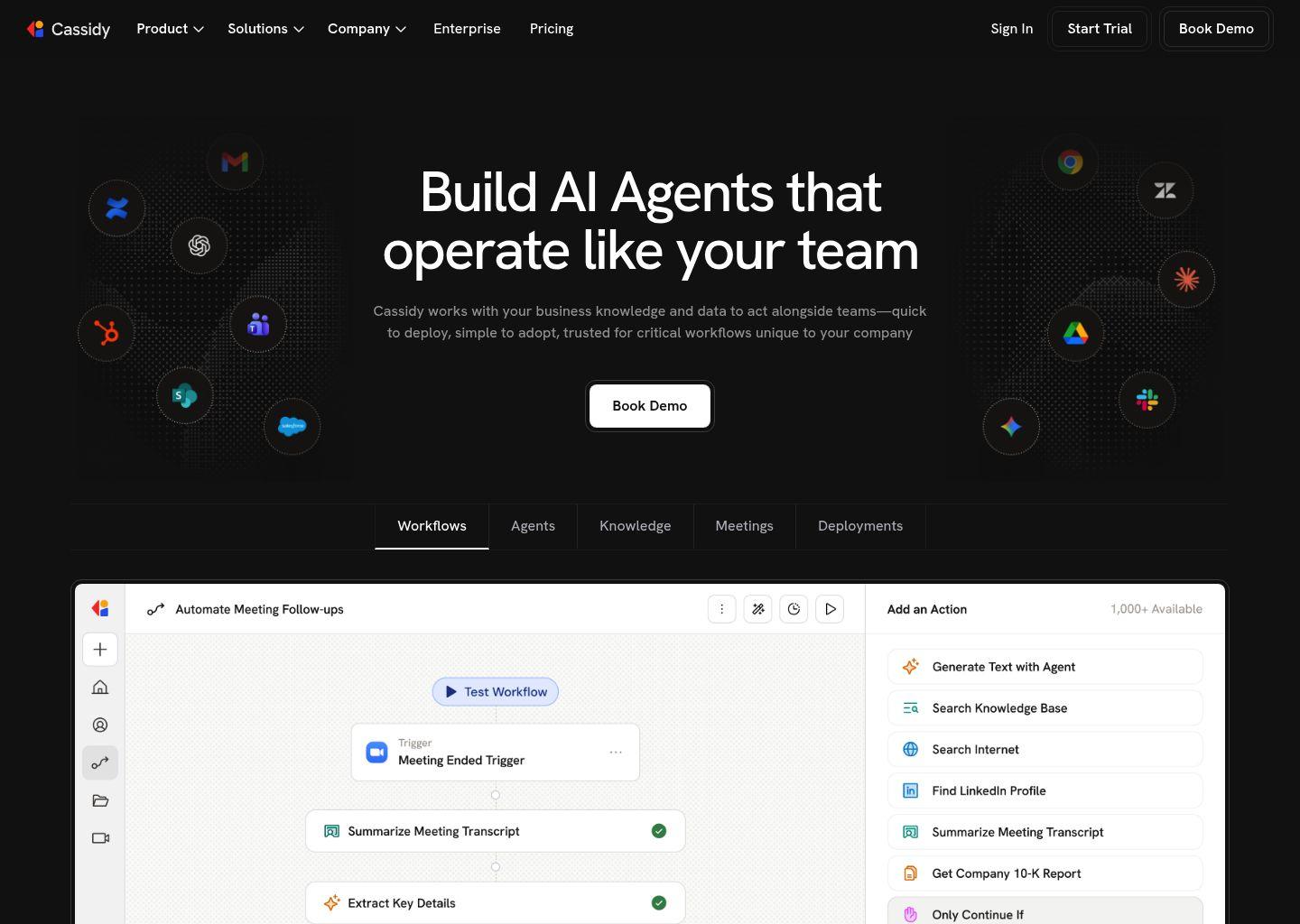 Cassidy AI——像团队成员一样工作的企业级AI自动化平台