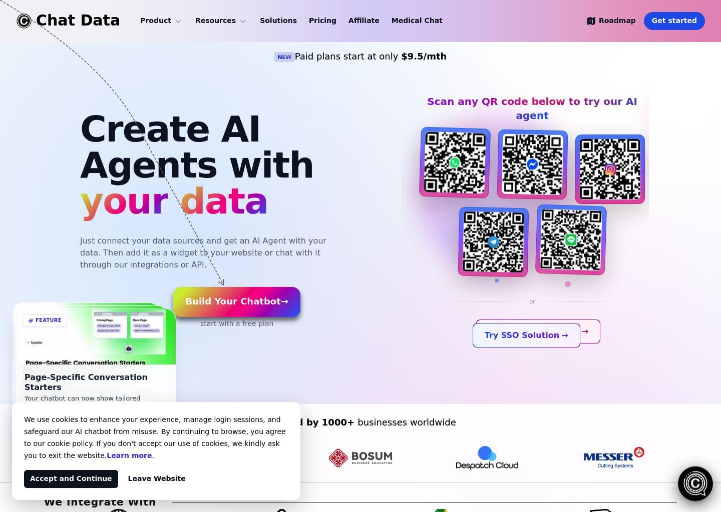 Chat Data：面向客户支持的AI智能客服与聊天机器人平台