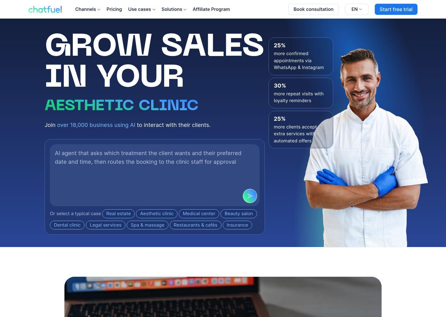 Chatfuel WhatsApp Business AI 平台