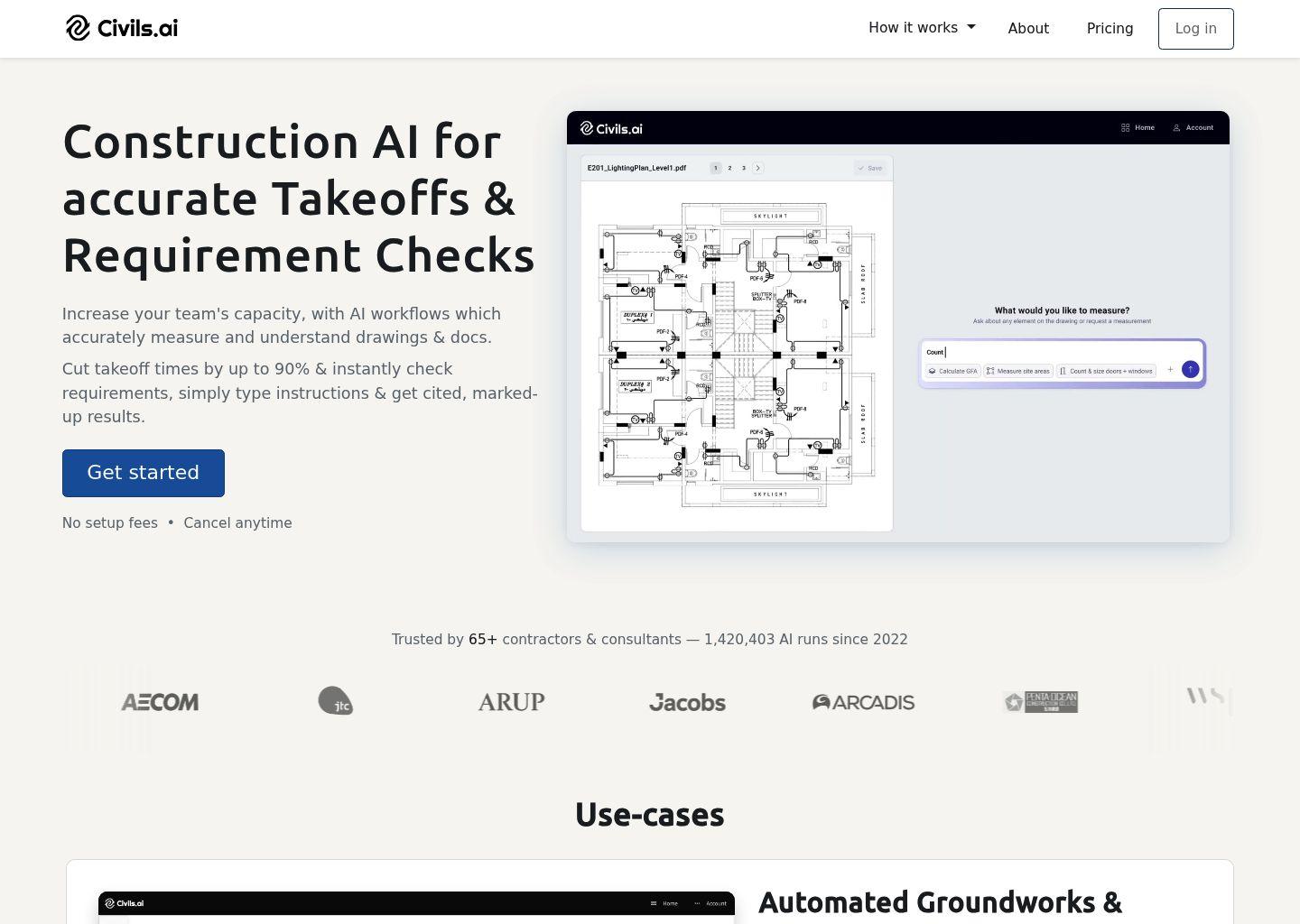 Civils.ai 智能工程量计算平台