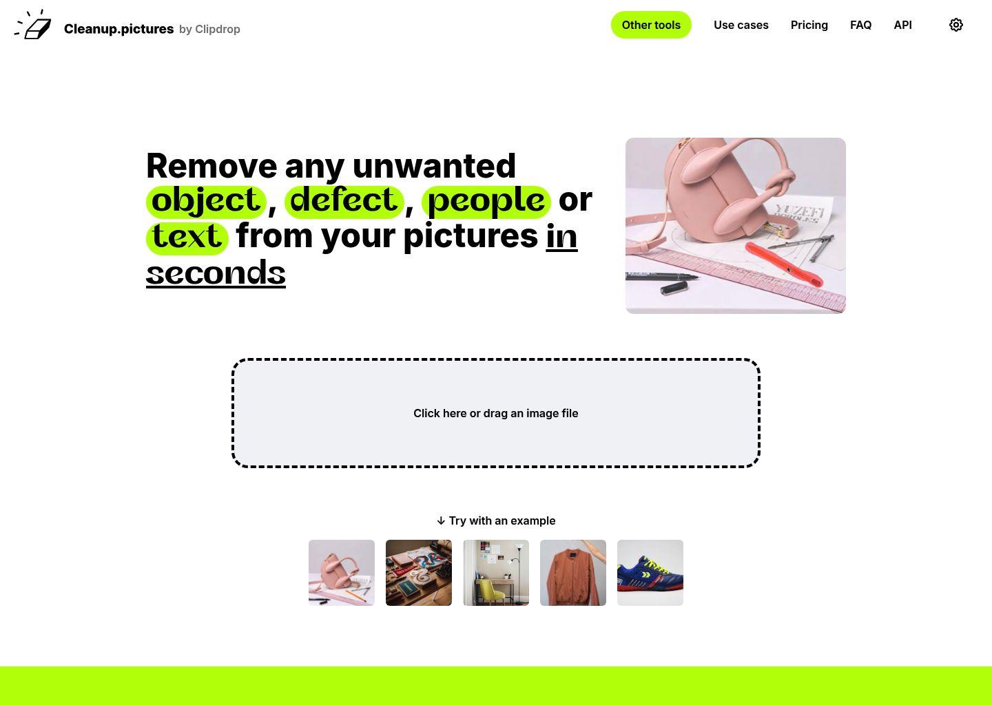 Cleanup.pictures 在线AI图片擦除与修复工具