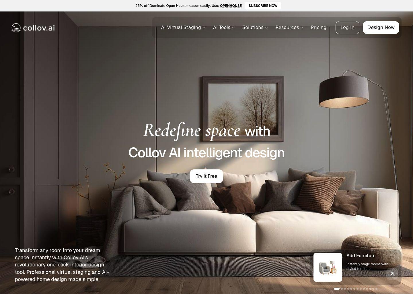 Collov AI 虚拟家居布置：提升房产展示效果的智能工具