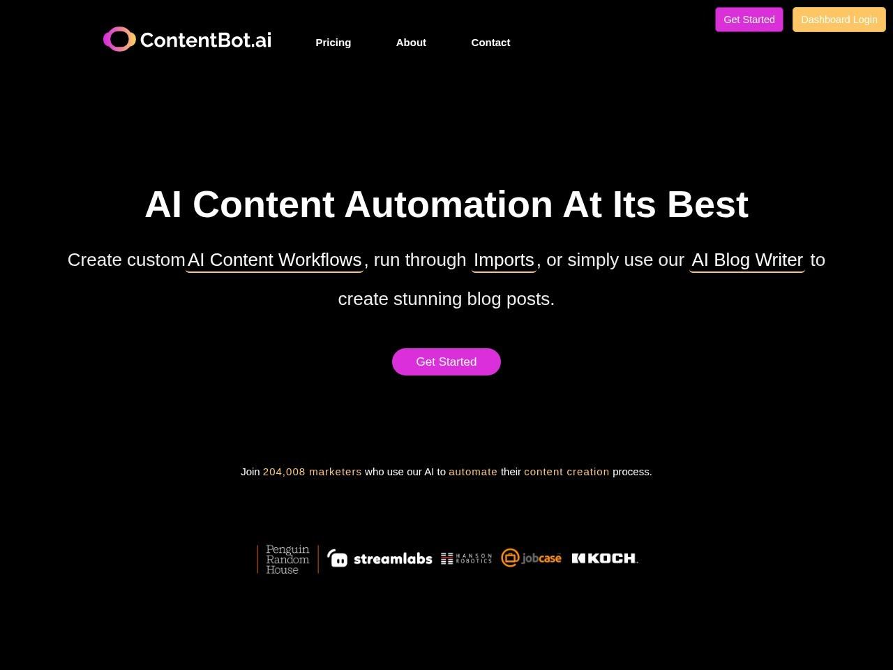 ContentBot.ai：AI内容自动化与工作流平台
