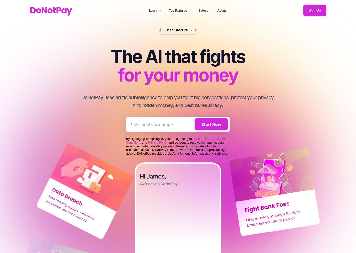 DoNotPay——你的AI消费者维权助手