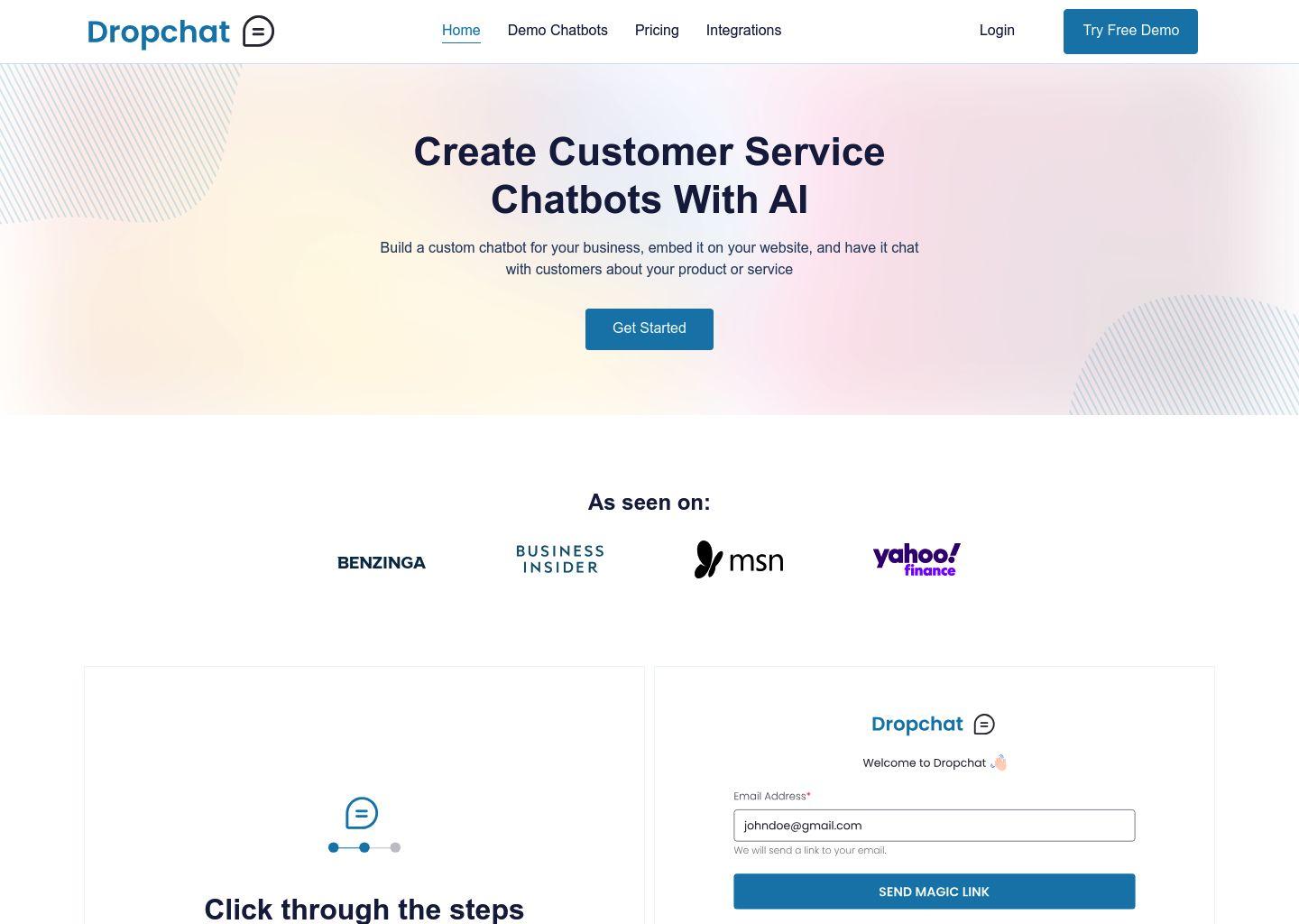 Dropchat：零代码创建智能客服聊天机器人