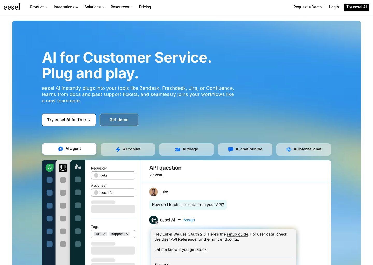 eesel：面向客户服务与支持的AI智能助手