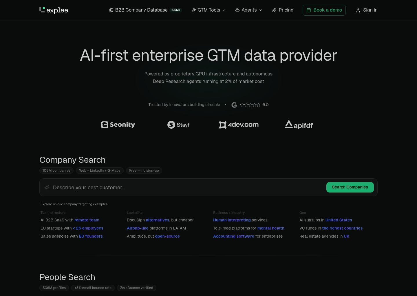 Explee：面向公司与决策者的AI语义搜索引擎