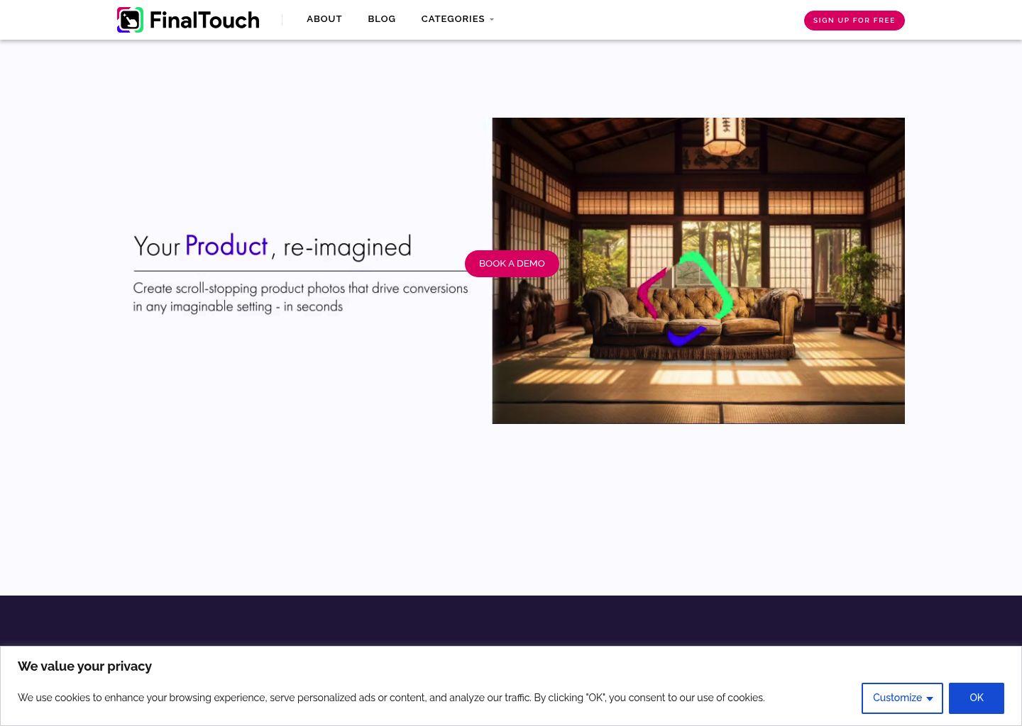 FinalTouch：一键生成高转化产品场景图的AI工具