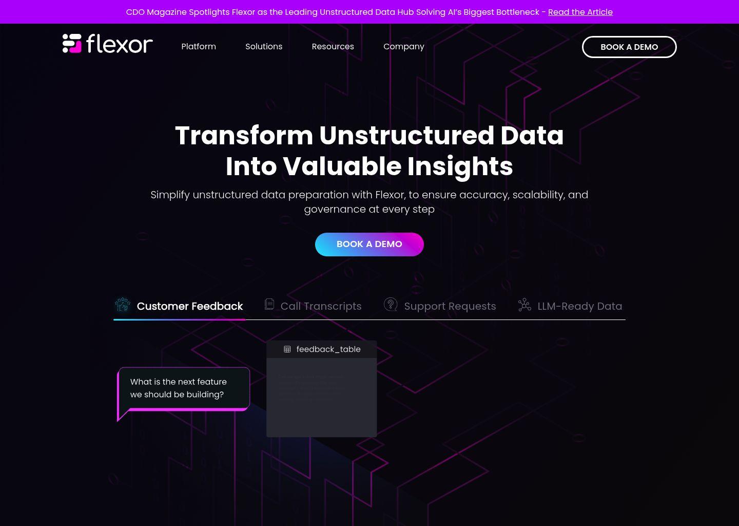 Flexor：面向数据团队的文本数据结构化与准备平台