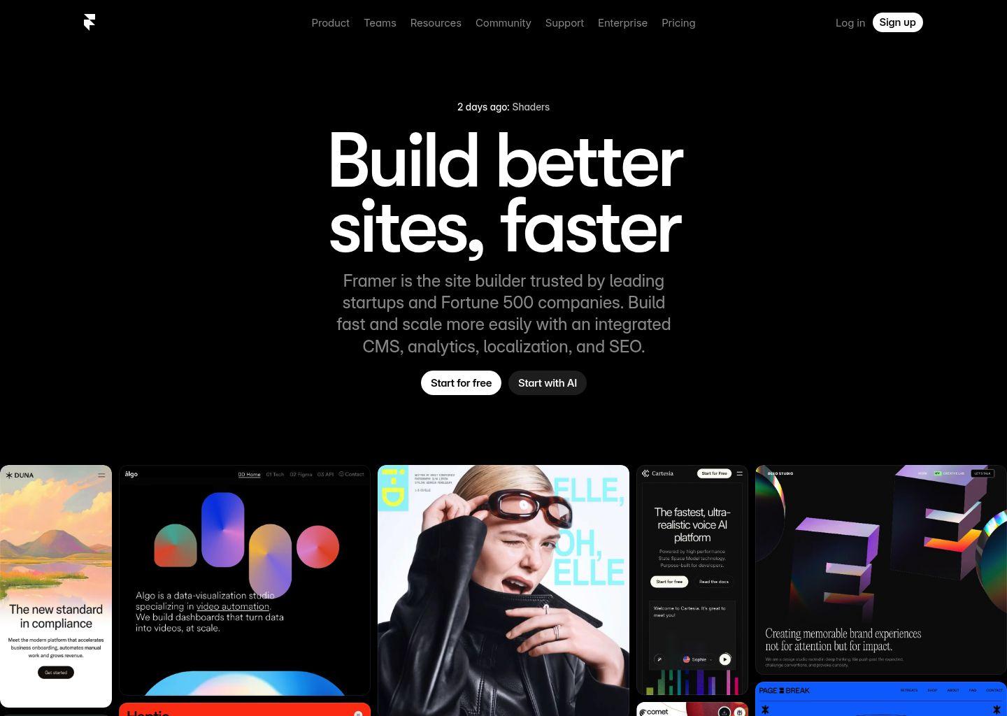 Framer：专业级免代码网站搭建工具
