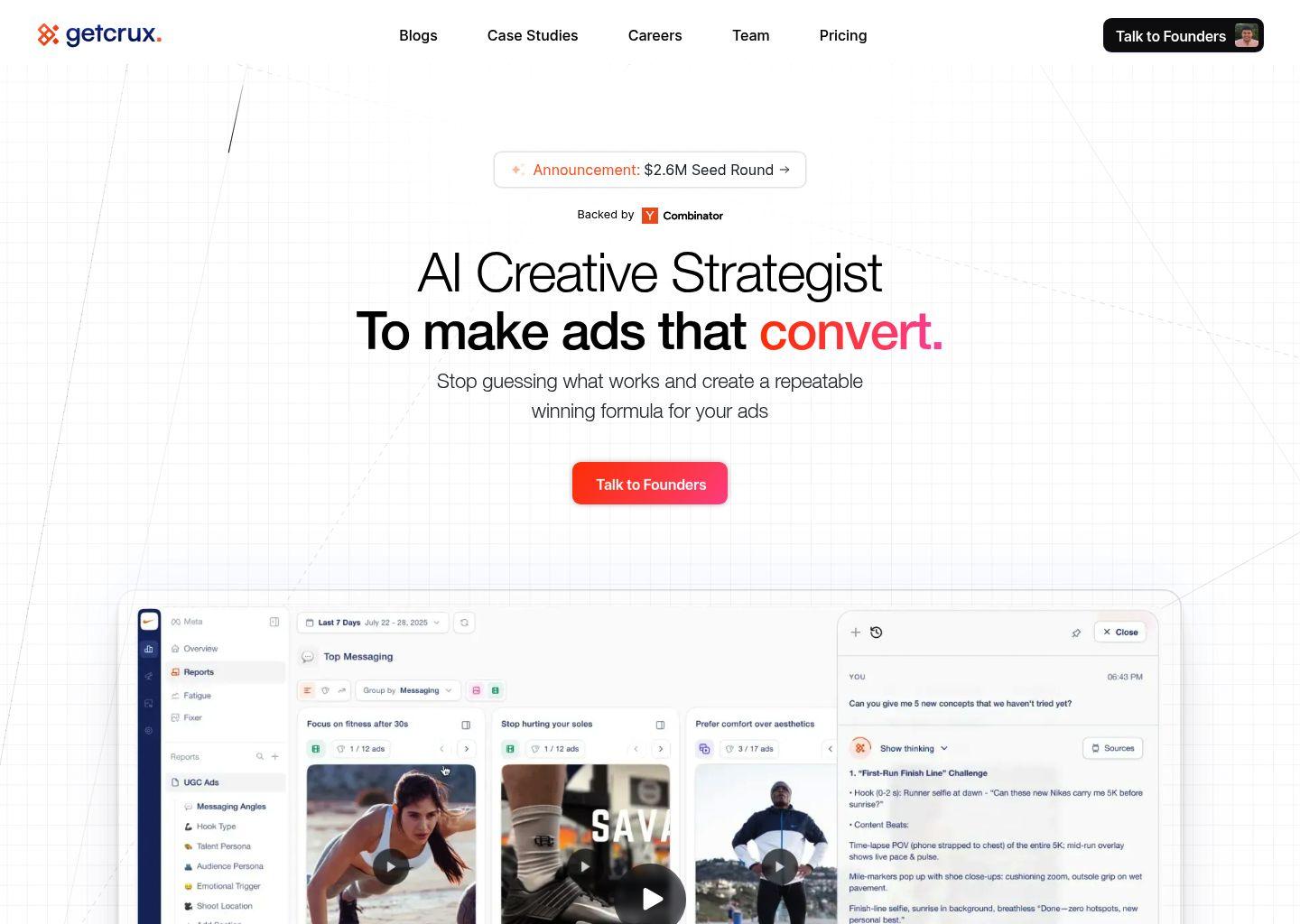 GetCrux：AI 创意策略师，打造高转化广告创意