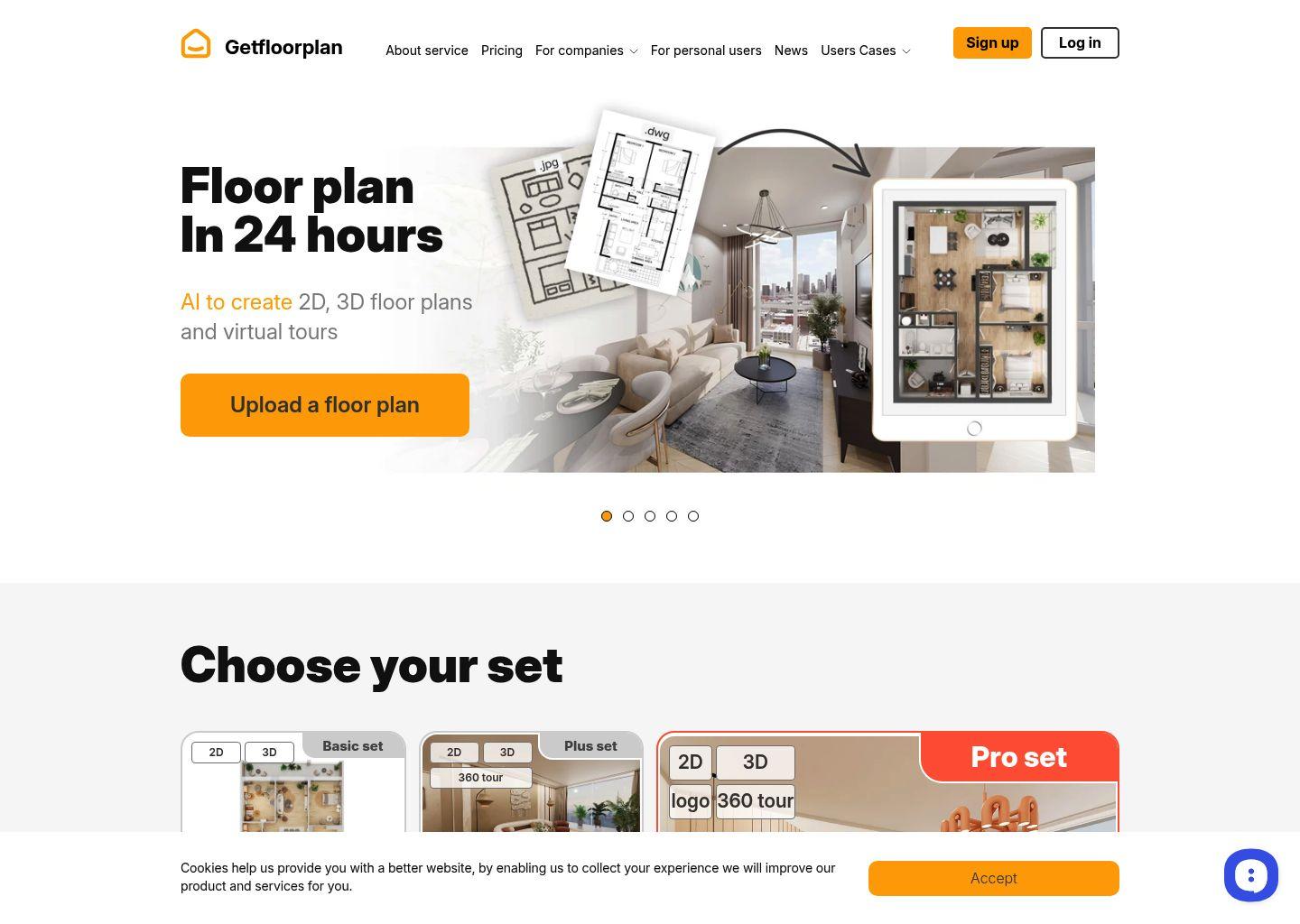 GetFloorPlan：AI生成2D/3D户型图与虚拟看房平台
