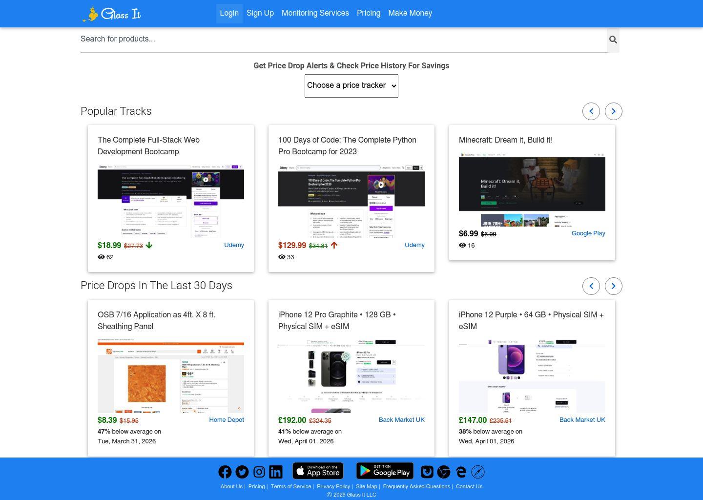 Glass It 价格历史追踪与到货提醒工具