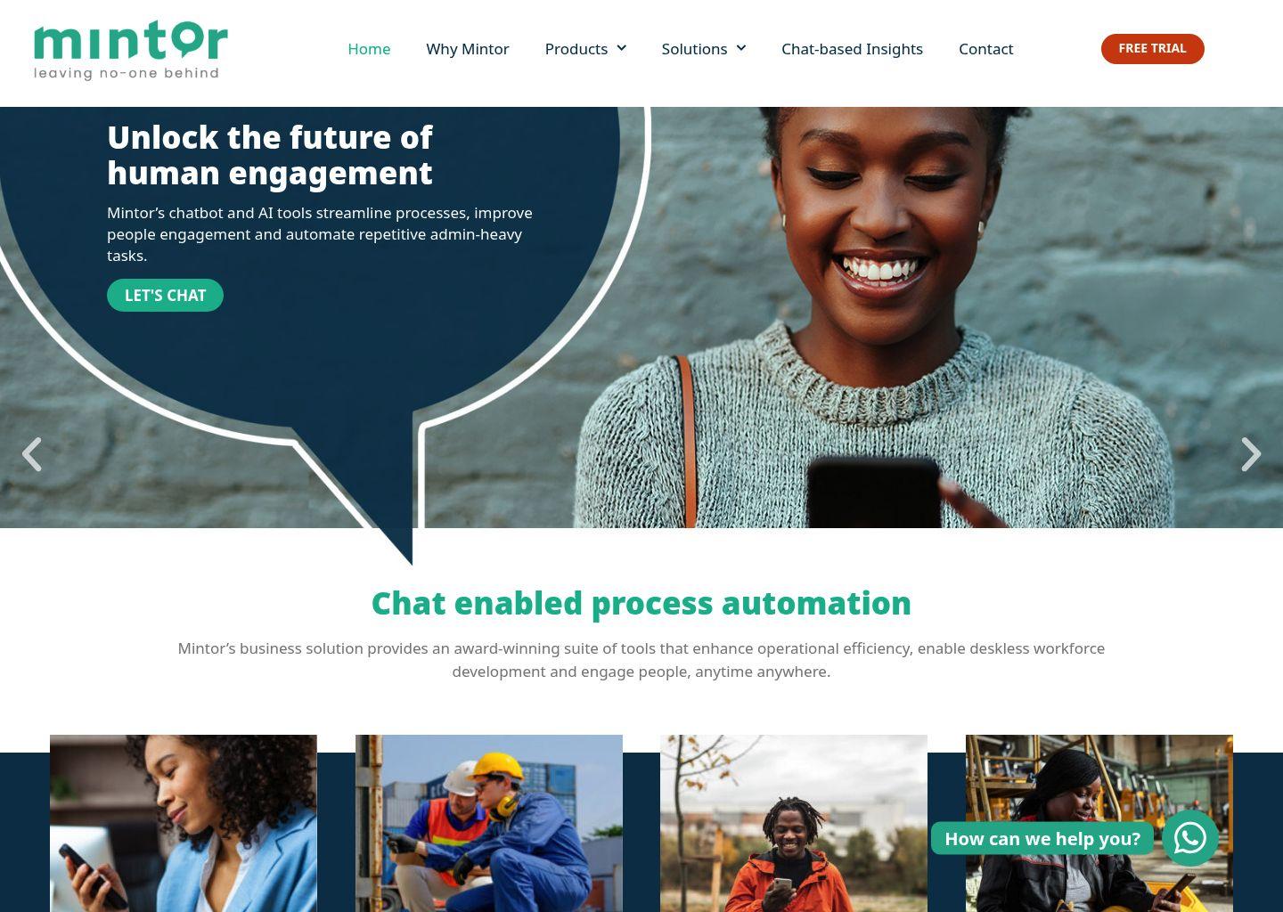 Mintor 聊天驱动流程自动化与 WhatsApp 聊天机器人解决方案