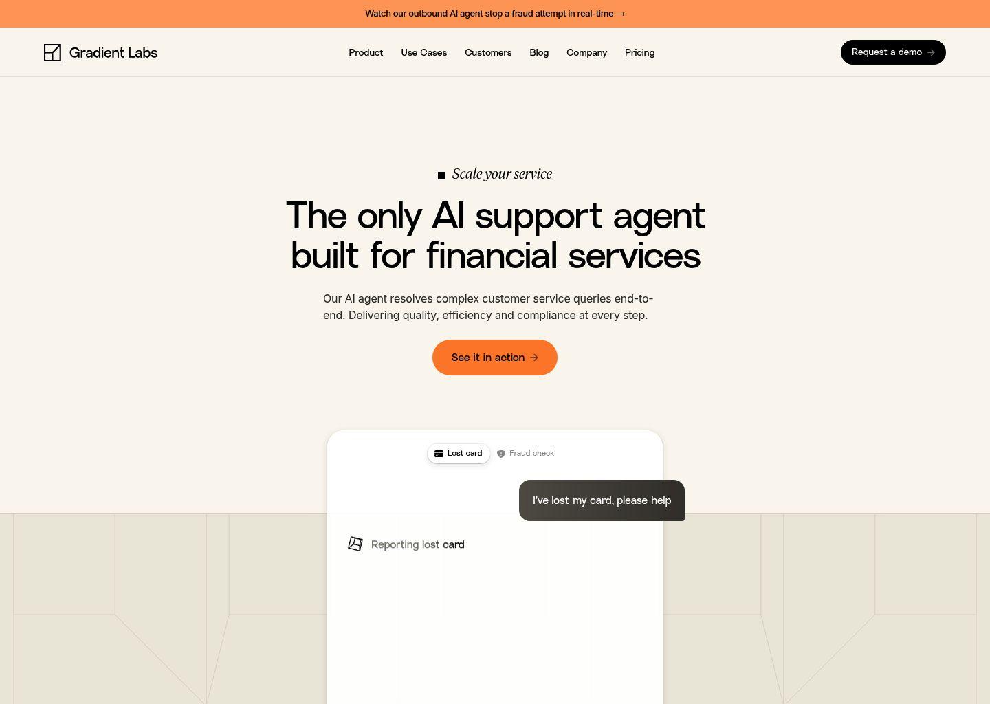 Gradient Labs · 面向金融服务的客户运营 AI 智能代理