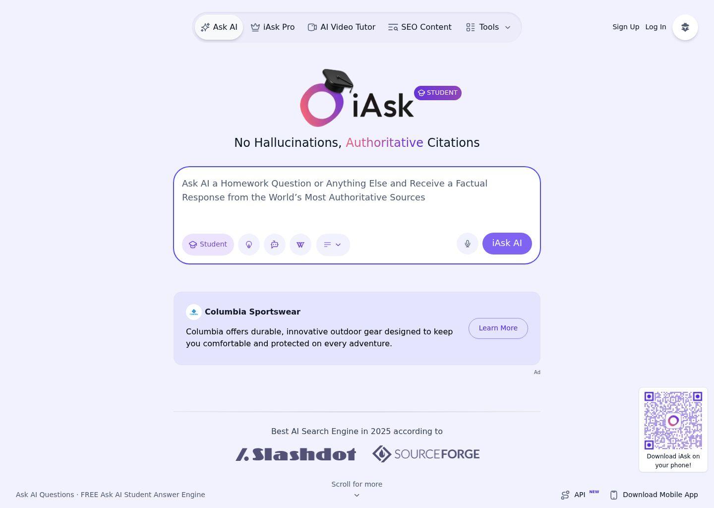 iAsk.Ai 智能问答与学习助手