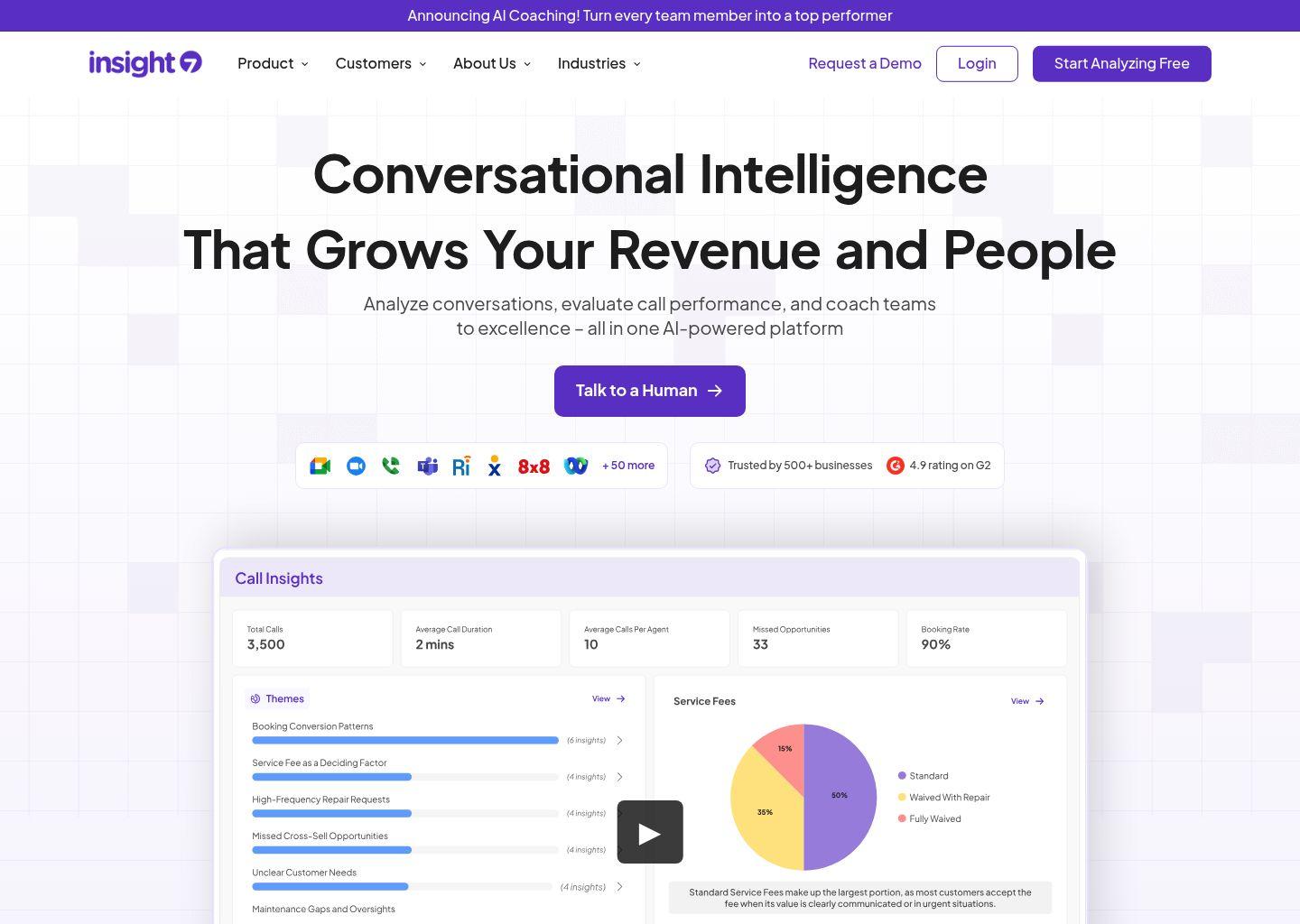 Insight7：面向销售与客户团队的通话分析与AI辅导平台