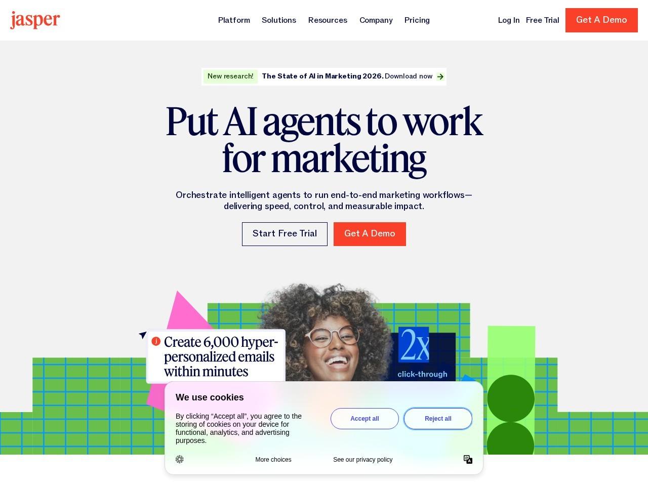 Jasper：面向营销团队的AI智能体工作平台